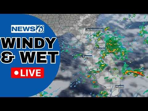🔴NEWS 6 WEATHER LIVE AT 9:30 | Wet And Windy Pattern Continue In Florida