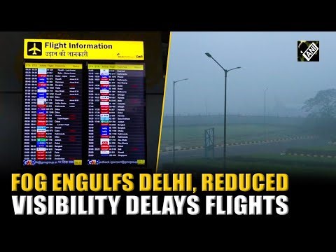 Cold wave grips Delhi as dense fog blankets city, reduced visibility delays flights