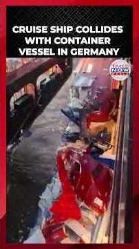 Cruise Ship Collision in Germany! Mein Schiff 3 Hits Container Vessel | Times Now World