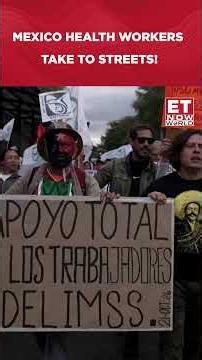 MEXICO CITY PROTEST ERUPTS! Health Workers March Again, Demand Higher Wages #shorts #mexico #protest