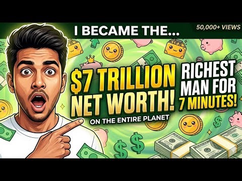 How I Became a $7 Trillionaire (For 7 Minutes)😱 #financialfreedom 
