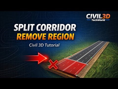 Split Corridor & Edit Regions in Civil 3D (Beginner Friendly) | Civil3D