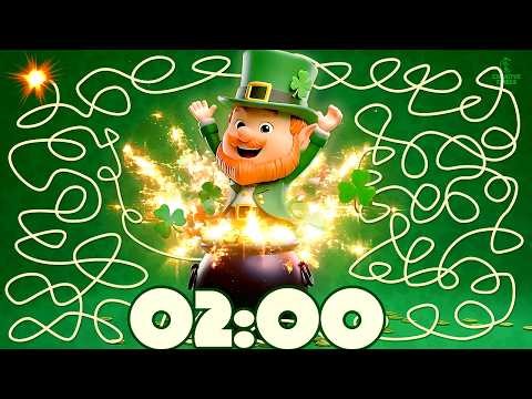 2 MINUTE Timer - LEPRECHAUN BOMB​ ☘️💣​ ST PATRICKS DAY Countdown with Music