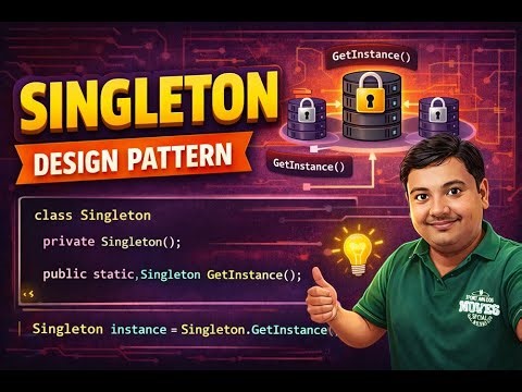 02 Singleton Design Pattern Explained | Real-World Example + Dependency Injection | Vriddhi Eduhub