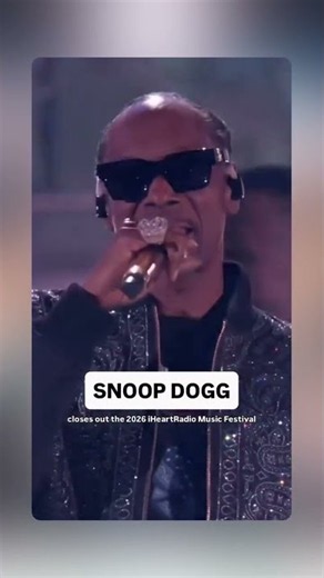 Snoop Dogg was performing in iheart radio music festival.