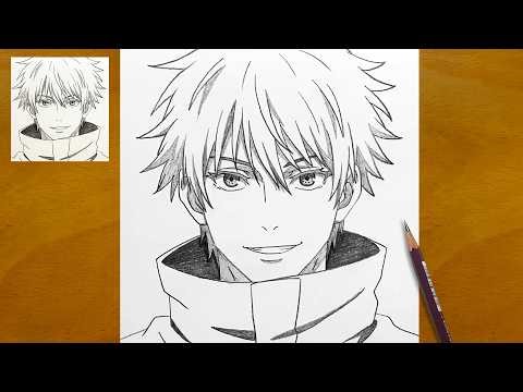How to Draw Gojo Satoru Step by Step | Jujutsu Kaisen Art