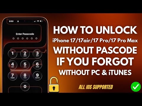 iPhone 17 Locked? How to Unlock Without Computer And Passcode If Forgot It |Fully Guide Step by Step