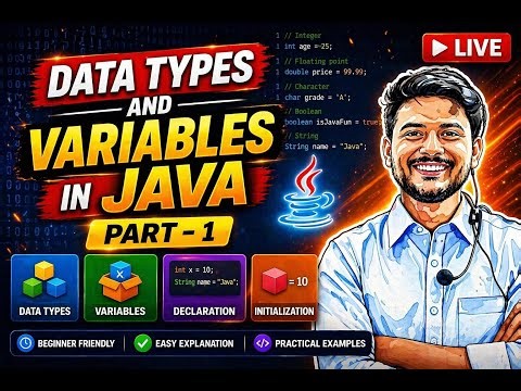 Data Types & Variables in Java | Part 2 | Real-Time Examples + Programs