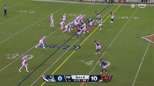 Eli Raridon's 15-yard reception involves a corkscrewing finish near midfield