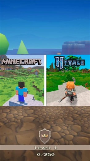HYTALE VS MINECRAFT– WHO WINS 🔥#mangat #shorts #minecraft
