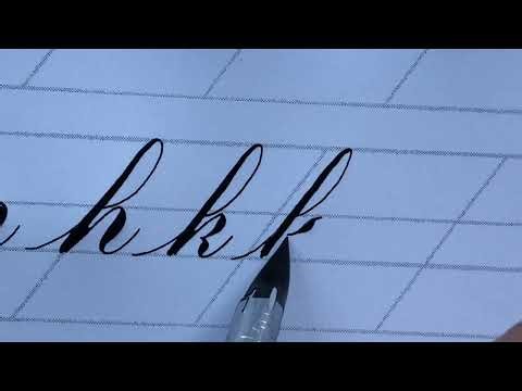 Copperplate Calligraphy lowercase k