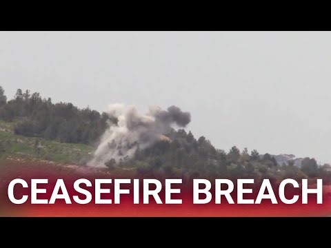 Hezbollah breaches ceasefire with rocket and drone fire at Israel