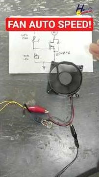 Simple Fan Speed Controller | NTC + MOSFET Circuit #shorts