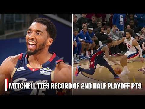 A SPIDA EXPLOSION 🕷️ Mitchell ties NBA record for most 2nd half playoff points with 39 | NBA on ESPN