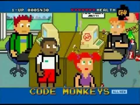 G4's Code Monkeys Season 2 Episode 5 - "Valley of the Silicon Dolls" | Classic 8-Bit Pixel Comedy