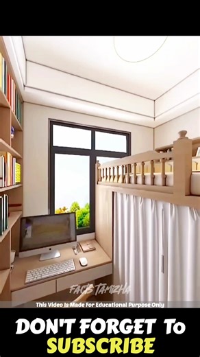 Innovative Bedroom Makeover || Creating A Cozy And Functional Space| Facts Tamizhachi_#shorts