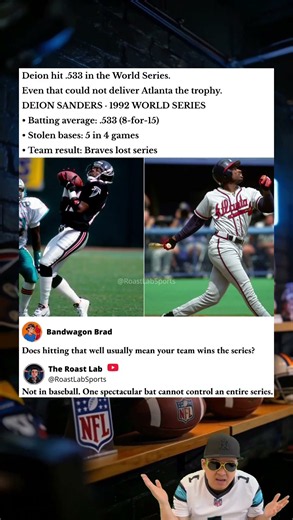 Deion Batted .533 and Still Lost #shorts #nfl #nflopa