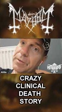 ATTILA of MAYHEM tells a crazy clinical death story #mayhem #metalkastslv #interview #metal #shorts