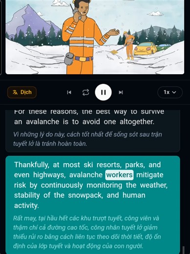Shadowing - Why avalanches are the most deadly when they stop - Ted Ed #shadowingenglish #learningenglish #shadowingtechnique #shadowing #practiceenglish