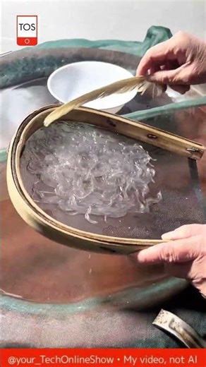 EEL FRY filtering 🐟🧪✨ #shorts #skills #crafts #satisfying #technology