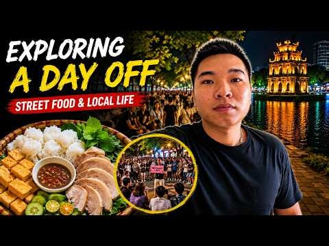 My Weekend Night in Hanoi 🇻🇳 | Food, Streets & Local Life