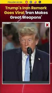 Trump Admits ‘Iran Makes Great Weapons’ During US Midterm Rally #donaldtrump #iran #viralshorts