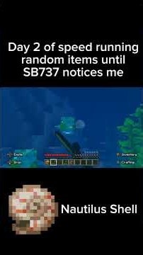 Day 2 of speedrunning random items until SB737 notices me