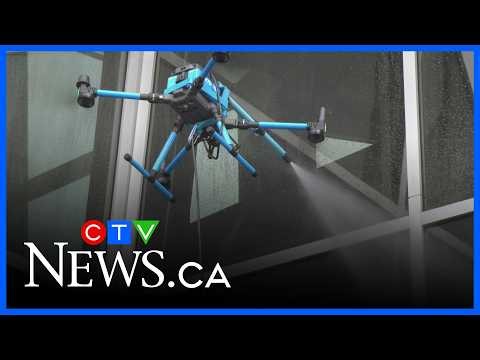 Local company using drones to wash windows