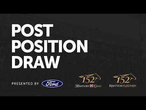 152nd Kentucky Derby and Oaks Post Position Draw