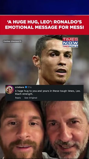 Cristiano Ronaldo’s Heartfelt Message To Lionel Messi After Father Jorge’s Death #shorts