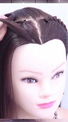 Beautiful Party-Ready Braid in Seconds 💖 #Braids #HairStyle #Trending