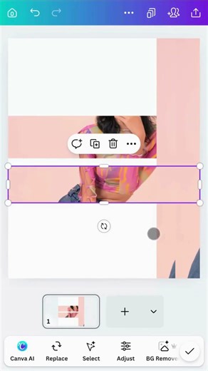 How to Create a cool 3D horizontal split photo effect in Canva