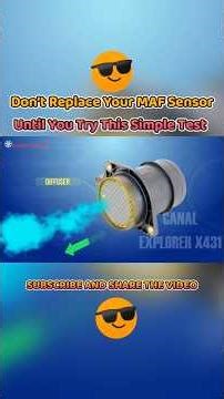 HOW TO TEST MAF SENSOR EASY #automobile #mechanic #repair #garage