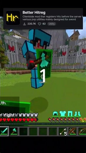 Best Minecraft PvP Mods You NEED 😳 #minecraft #pvp #shorts
