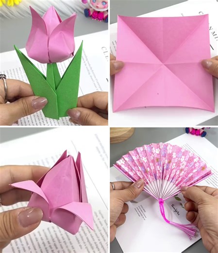 How to Make Easy Origami Tulip Flowers🌷 | Kids Planet
