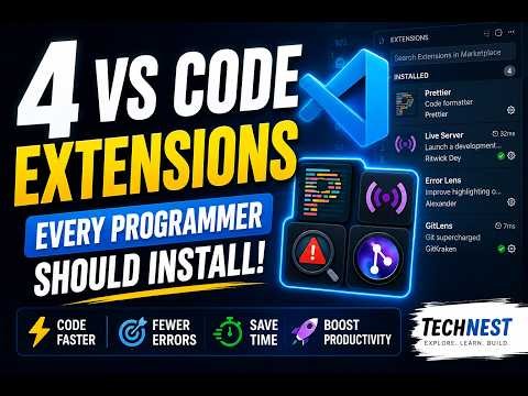 4 VS Code Extensions Every Programmer Should Install