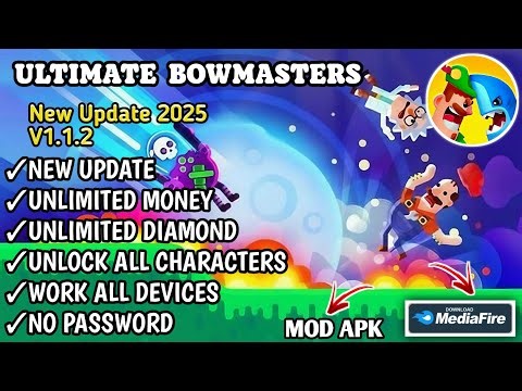 Ultimate Bowmasters MOD APK v1.1.2 | MOD MENU | Unlimited Money Coin Gem | Unlock All Characters