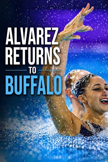 Anita Alvarez leads synchronized swimming clinic in Buffalo