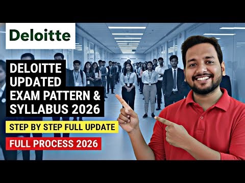 🔥 Deloitte Test Pattern & Syllabus | 2026 Batch | Off-Campus | Online Test Full Updates 