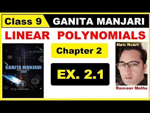 Class 9 Maths GANITA MANJARI Exercise 2.1 | Introduction Of Linear Polynomials | Ranveer Maths 9