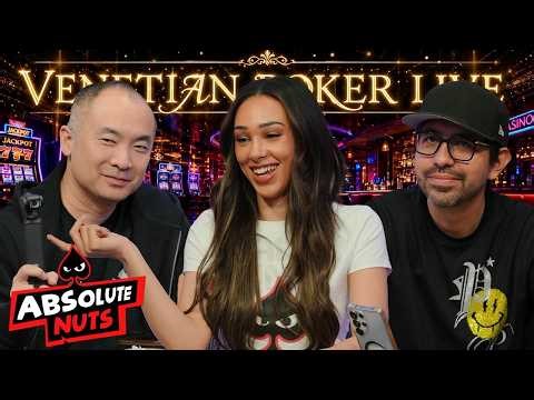 Absolute Nuts on Venetian Poker LIVE! | $10/$25 No-Limit Hold'em Crazy Cash Game!
