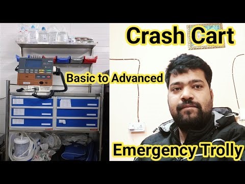 Crash Cart Trolley || Emergency Trolley || Code Blue Trolley