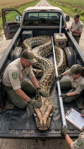 202-Pound Python Dragged Dad Toward Canal! 🐍😱 Family Saved Him
