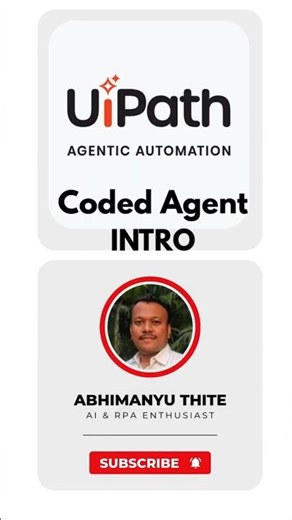 UiPath Coded Agent Intro #agent #uipathcommunity