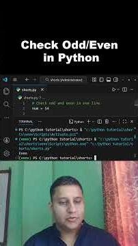 How to check odd/even in python in one line | Useful Python Trick