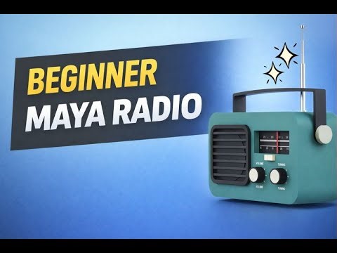 Beginner Maya Modeling Tutorial | Vintage Radio with Minimal Tools