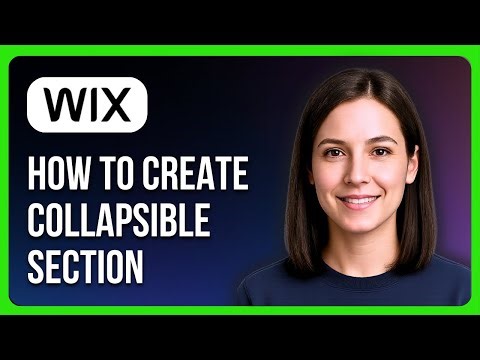 How to Create a Collapsible Section in Wix