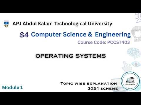KTU 2024 Scheme | S4 CS | PCCST403 | OPERATING SYSTEMS | MODULE 1-Part 2