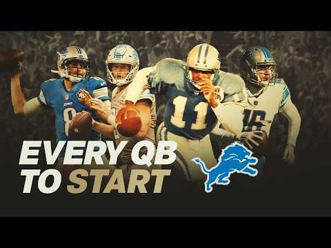 Lions FULL QB History Since 1970!