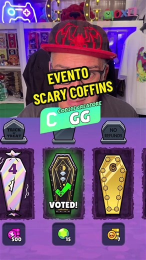 L'evento scary coffins su Brawl Stars #brawlstars #supercellcreator #scarycoffins #mobilegaming #codicegg